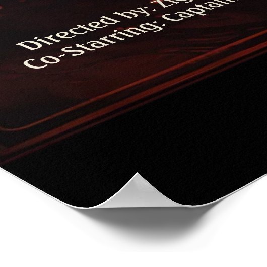 Personalisierter Unterwasserabenteuerfilm Poster (Ecke)