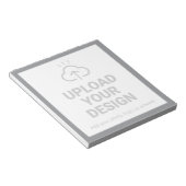 Personalisierter Upload Ihres Designs Notizblock (angewinkelt)