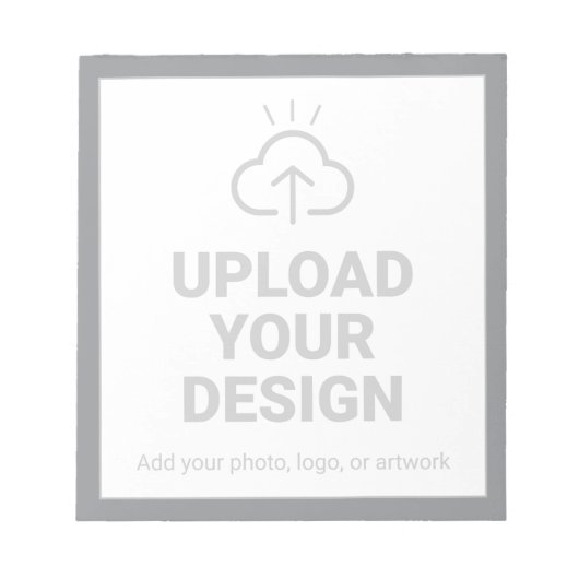Personalisierter Upload Ihres Designs Notizblock (Vorderseite)