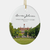 Personalisierter Urbana Champaign Abschluss Keramik Ornament (Rechts)