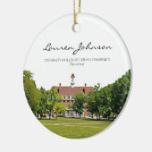 Personalisierter Urbana Champaign Abschluss Keramik Ornament (Links)