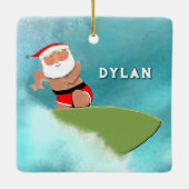 personalisierter Urlaub auf Hawaii Keramikornament (Rückseite)