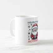 Personalisierter Urlaub Calm Santa Kaffeetasse (Vorderseite Links)