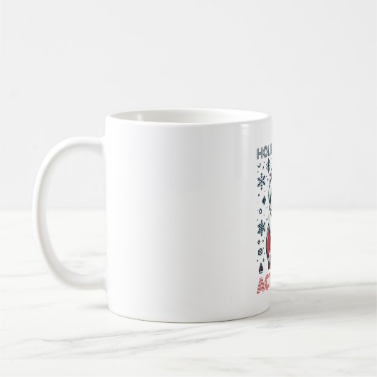Personalisierter Urlaub Calm Santa Kaffeetasse (Links)