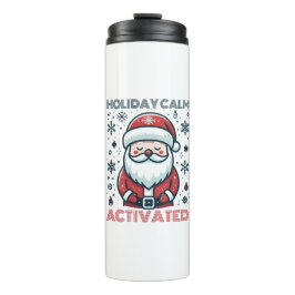 Personalisierter Urlaub Calm Santa Thermosbecher