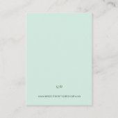 Personalisierter Urlaub für kleine Unternehmen Visitenkarte (Rückseite)