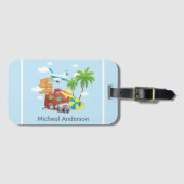 Personalisierter Urlaub Kunst, Dichtung und Musik Gepäckanhänger (Vorderseite (Horizontal))