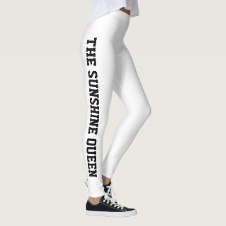 Personalisierter Urlaub Urlaub Klasse Schwarz Weiß Leggings