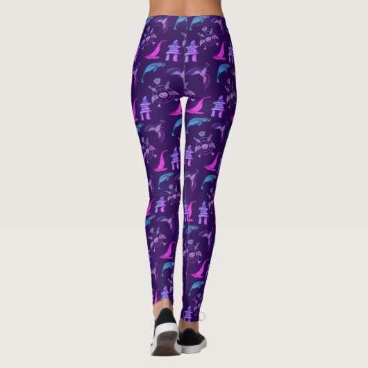 Personalisierter ursprünglicher alaskischer leggings (Rückseite)