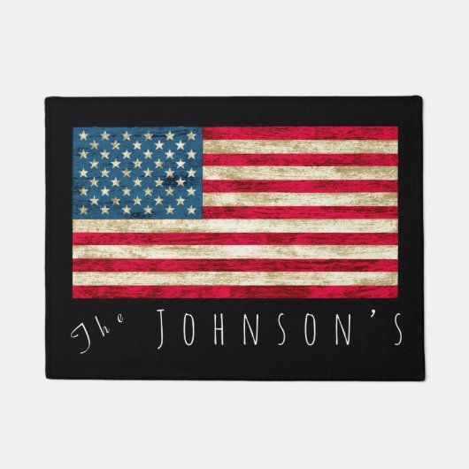 Personalisierter US-amerikanischer Staaten-Flaggen Fußmatte (Vorderseite)