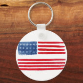 Personalisierter US-Flag-Schlüsselanhänger - Key-T Schlüsselanhänger (Rückseite)