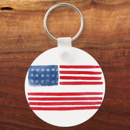 Personalisierter US-Flag-Schlüsselanhänger - Key-T Schlüsselanhänger (Rückseite)