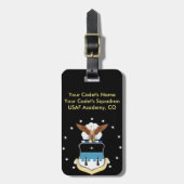 Personalisierter USAFA Gepäck-Umbau Gepäckanhänger (Vorderseite vertikal)