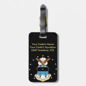 Personalisierter USAFA Gepäck-Umbau Gepäckanhänger (Rückseite vertikal)