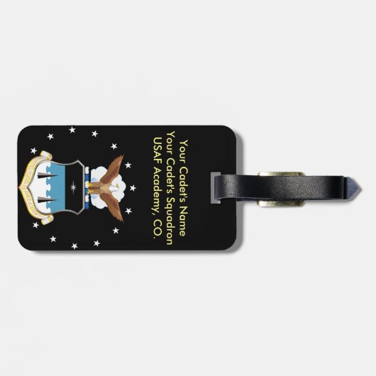 Personalisierter USAFA Gepäck-Umbau Gepäckanhänger (Rückseite horizontal)