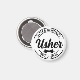 Personalisierter Usher mit Individuelle Name- und Magnet