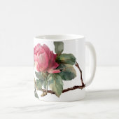 Personalisierter Valentinsrose-Klassikbecher Kaffeetasse (VorderseiteRechts)