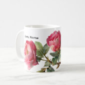 Personalisierter Valentinsrose-Klassikbecher Kaffeetasse (Vorderseite Links)
