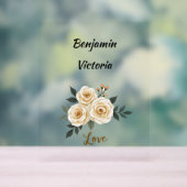 Personalisierter Valentinstag Acrylschild (Neutral)