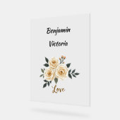 Personalisierter Valentinstag Acrylschild (Winkel)