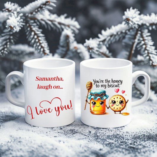 Personalisierter Valentinstag-Becher Lustiges Esse Kaffeetasse