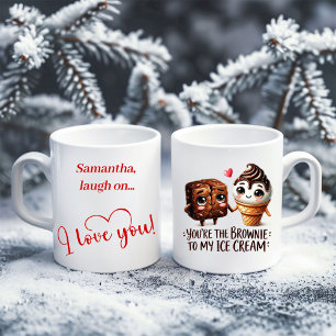 Personalisierter Valentinstag-Becher Süße Lebensmi Kaffeetasse
