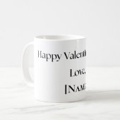 Personalisierter Valentinstag-Becher von Freundin  Kaffeetasse (Vorderseite Links)