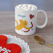 Personalisierter Valentinstag der Kupiden Kaffeetasse