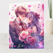 Personalisierter Valentinstag des Großfrühlings Karte (Vorderseite)