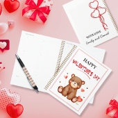 Personalisierter Valentinstag des Wasserbären Planer