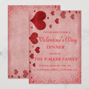 Personalisierter Valentinstag Einladungskarte Einladung
