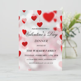 Personalisierter Valentinstag Einladungskarte Einladung