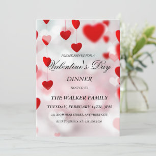 Personalisierter Valentinstag Einladungskarte Einladung
