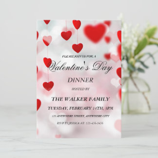 Personalisierter Valentinstag Einladungskarte Einladung