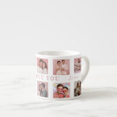 Personalisierter Valentinstag-Espresso-Becher Foto Espressotasse (Vorderseite Rechts)