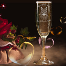 Personalisierter Valentinstag Fect Cat graviert