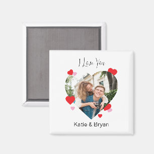 Personalisierter Valentinstag Foto Geschenk für si Magnet