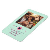 Personalisierter Valentinstag-Foto-Magnet Magnet (Linke Seite)