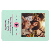 Personalisierter Valentinstag-Foto-Magnet Magnet (Horizontal)
