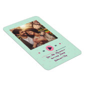 Personalisierter Valentinstag-Foto-Magnet Magnet (Rechte Seite)