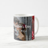 Personalisierter Valentinstag-Foto- & Namens- Kaffeetasse (VorderseiteRechts)