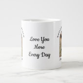 Personalisierter Valentinstag-Fotobecher Jumbo-Tasse (Vorderseite)