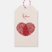 Personalisierter Valentinstag Geschenkanhänger (Rückseite)