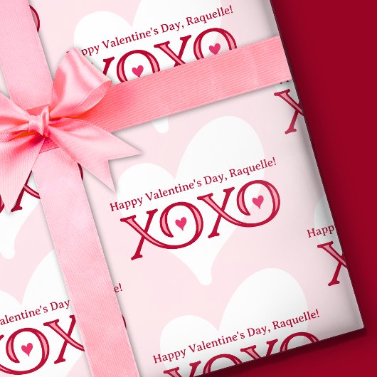 Personalisierter Valentinstag Geschenkpapier