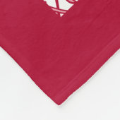 Personalisierter Valentinstag Groß Fleecedecke (Ecke)