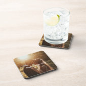 Personalisierter Valentinstag harter Untersetzer a (Rechte Seite)