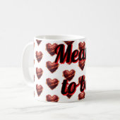Personalisierter Valentinstag-Kaffeebecher Kaffeetasse (Vorderseite Links)