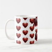 Personalisierter Valentinstag-Kaffeebecher Kaffeetasse (Links)