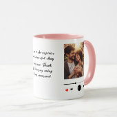 Personalisierter Valentinstag-Kaffeebecher Tasse (VorderseiteRechts)