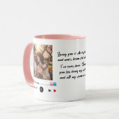 Personalisierter Valentinstag-Kaffeebecher Tasse (Vorderseite Links)